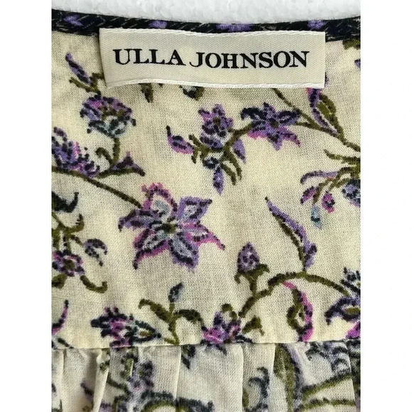 Ulla Johnson Colette Blouse size 2 boho floral - Picture 8 of 15